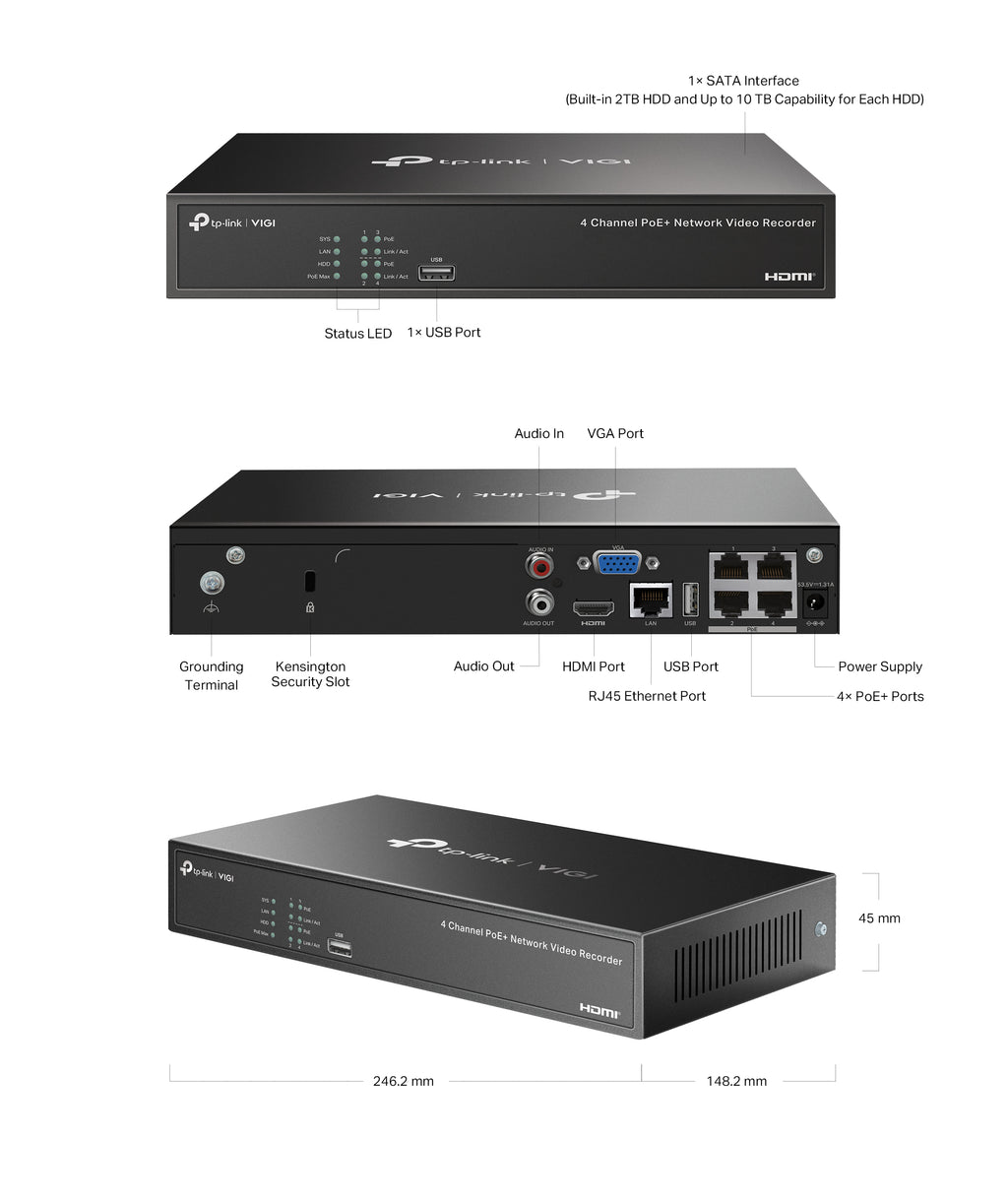 VIGI NVR1004H-4P-2TB