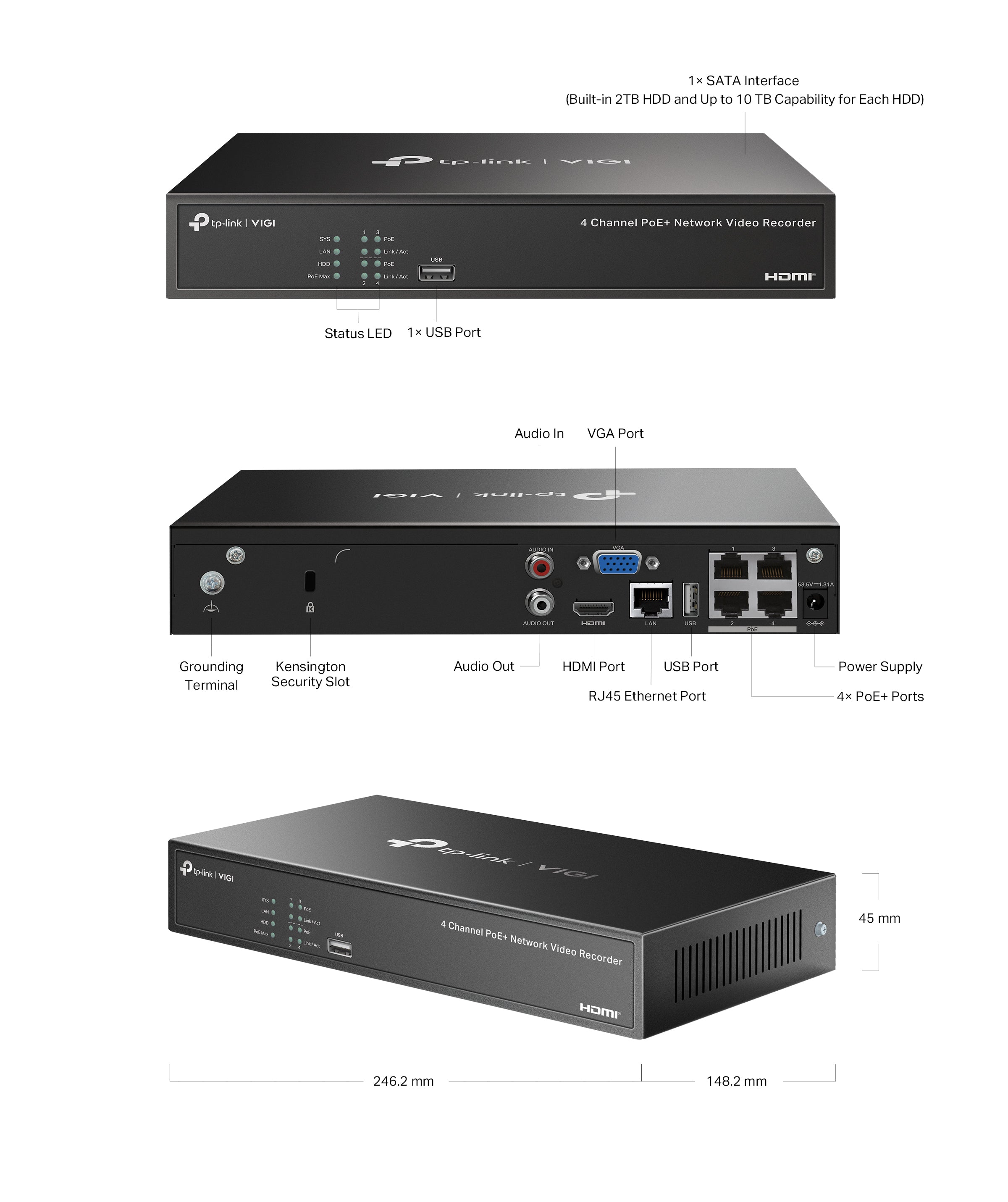 VIGI NVR1004H-4P-2TB