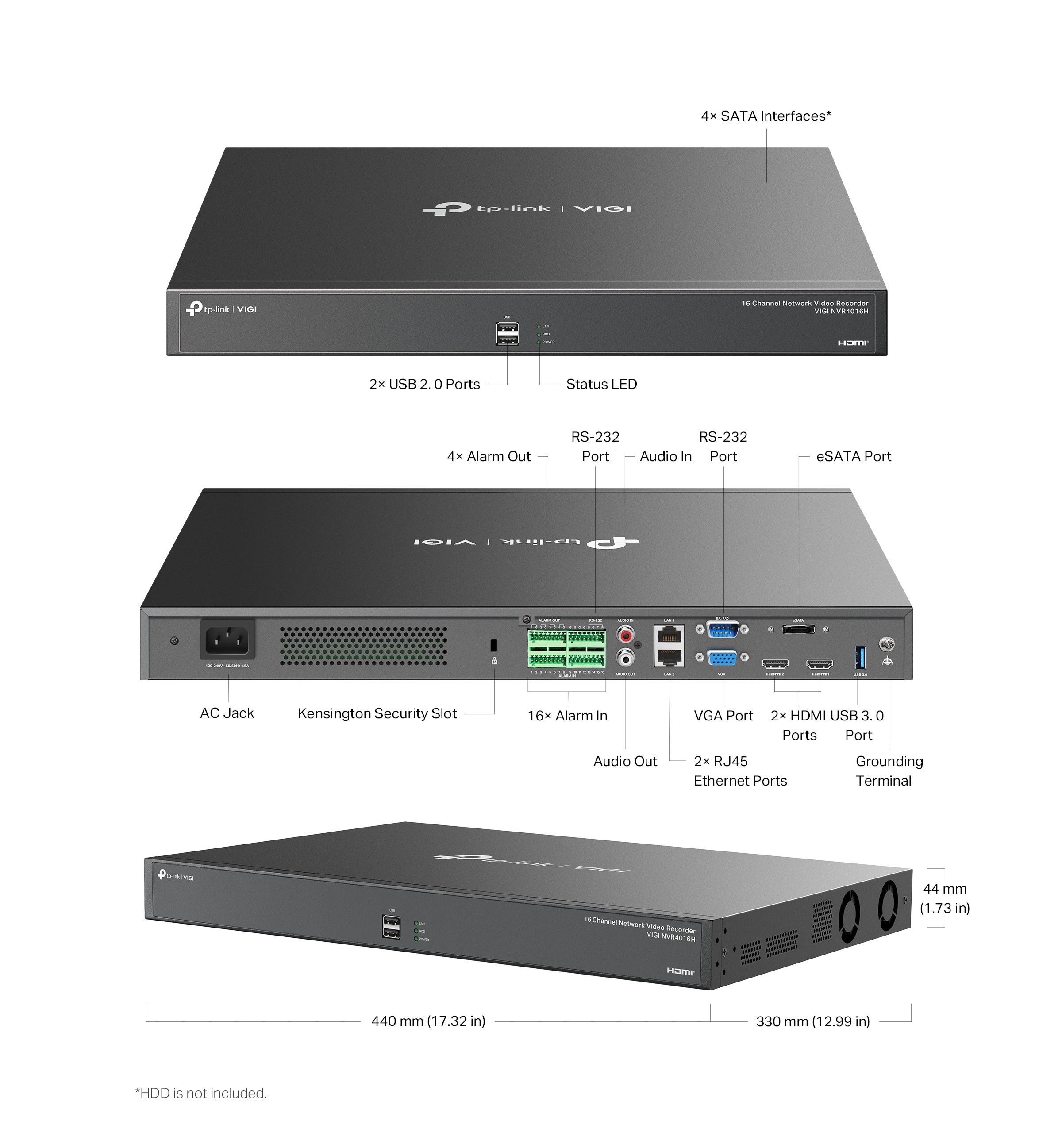 VIGI NVR4016H - Image 2