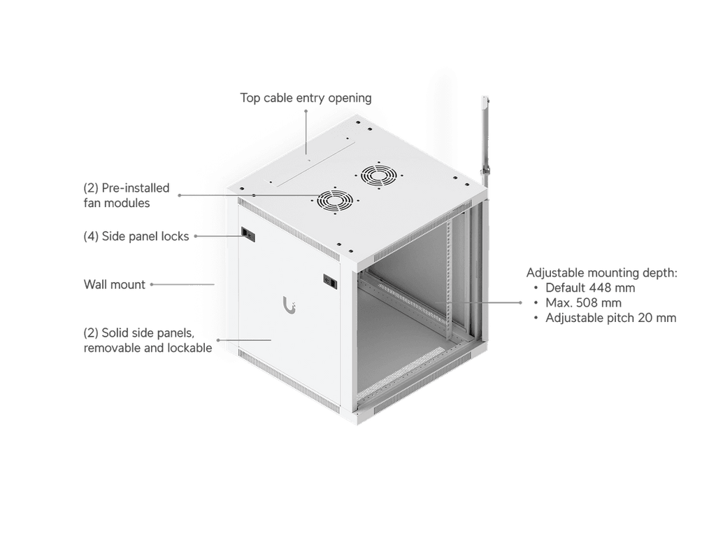 UACC-Rack-12U-Wall-600-G