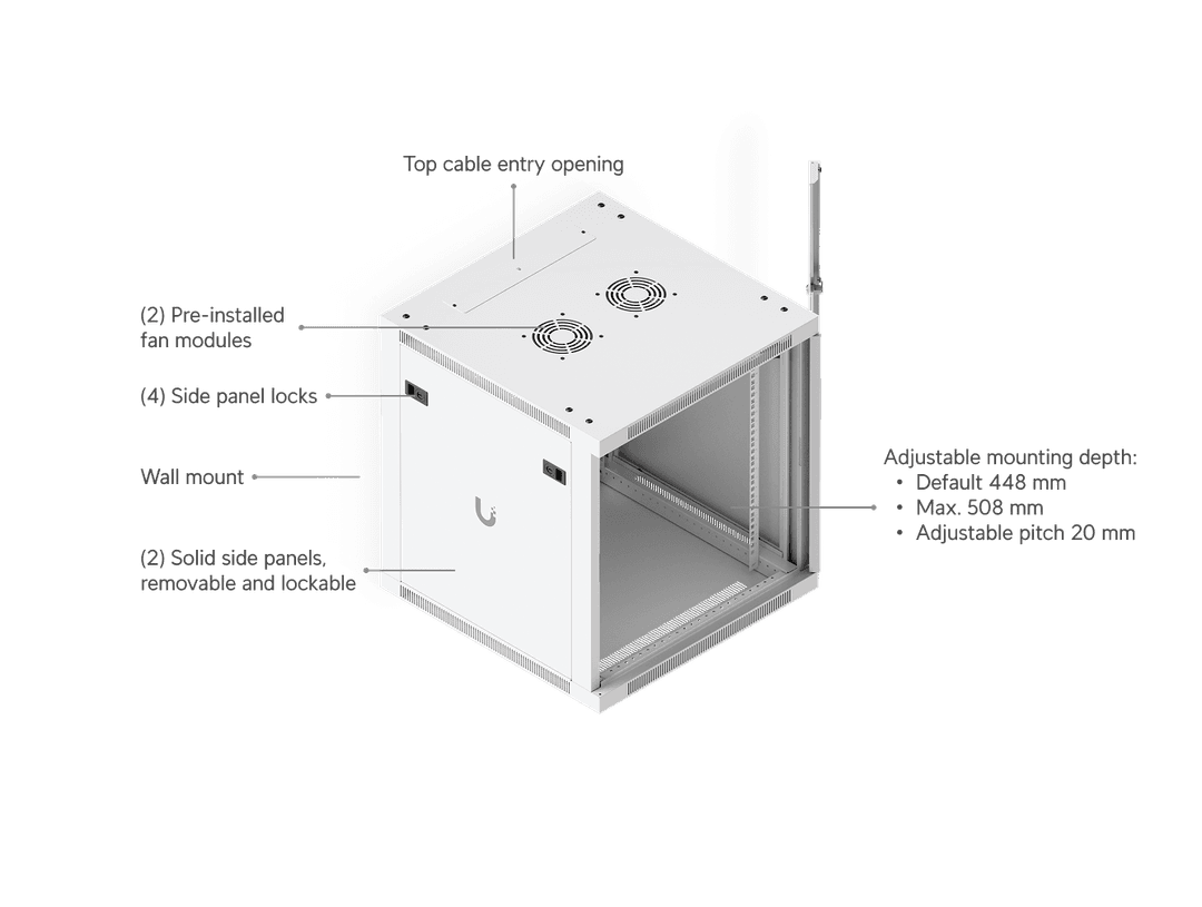 UACC-Rack-12U-Wall-600-G